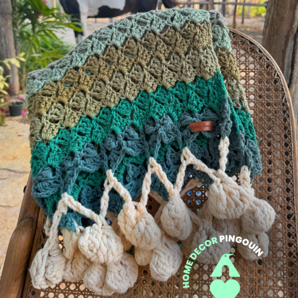 Ebook Manta con Macrame y Atelié Natureza